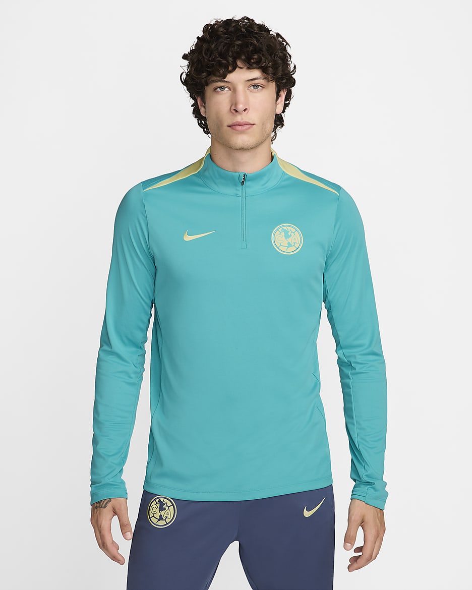 Playera de entrenamiento de futbol Nike Dri FIT para hombre del Club America Academy Pro